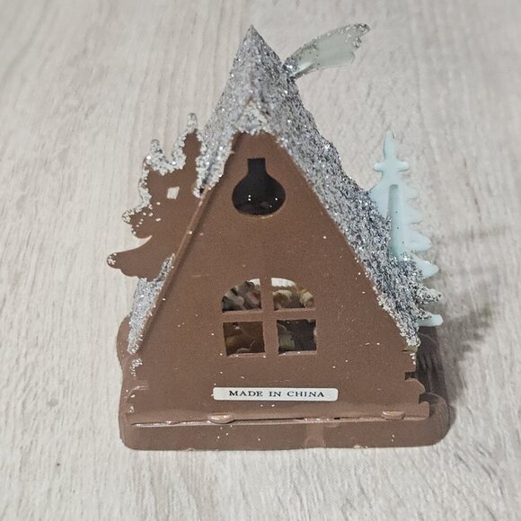 Vintage Miniature Plastic Nativity Scene Silver Glitter Christmas Retro - Picture 4 of 11